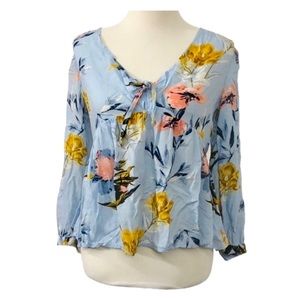 Lucky Brand floral blouse